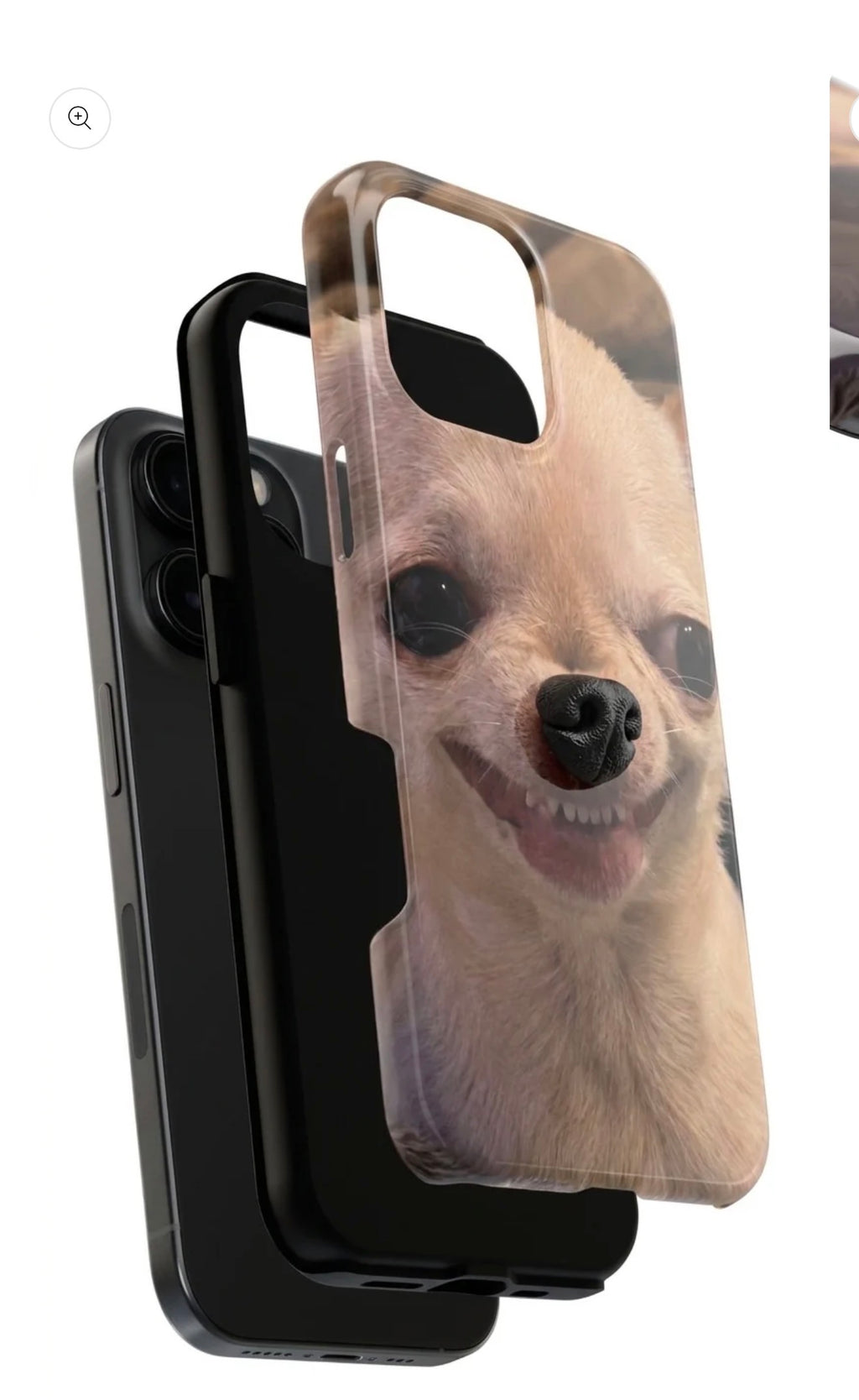 Boop Snoot phone case - Grinning Chihuahua design