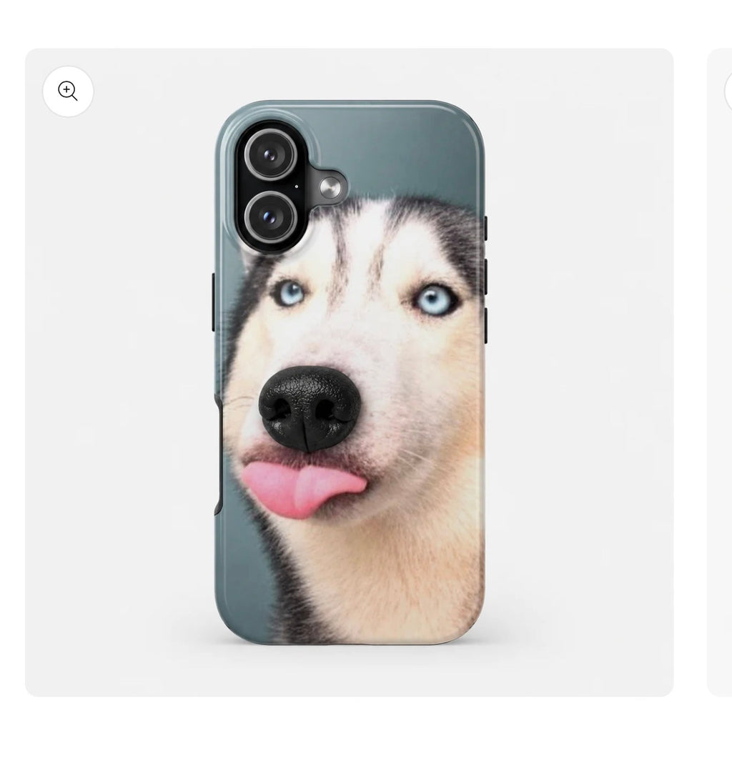Boop Snoot phone case - Husky design