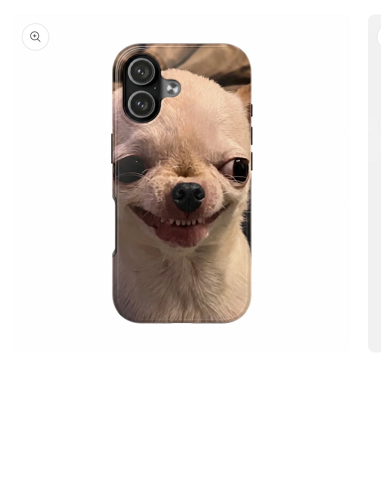 Boop Snoot phone case - Winking Chihuahua design